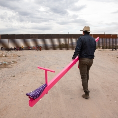 Ronald Rael at the U.S. - Mexico Boundary